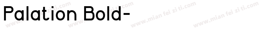 Palation Bold字体转换